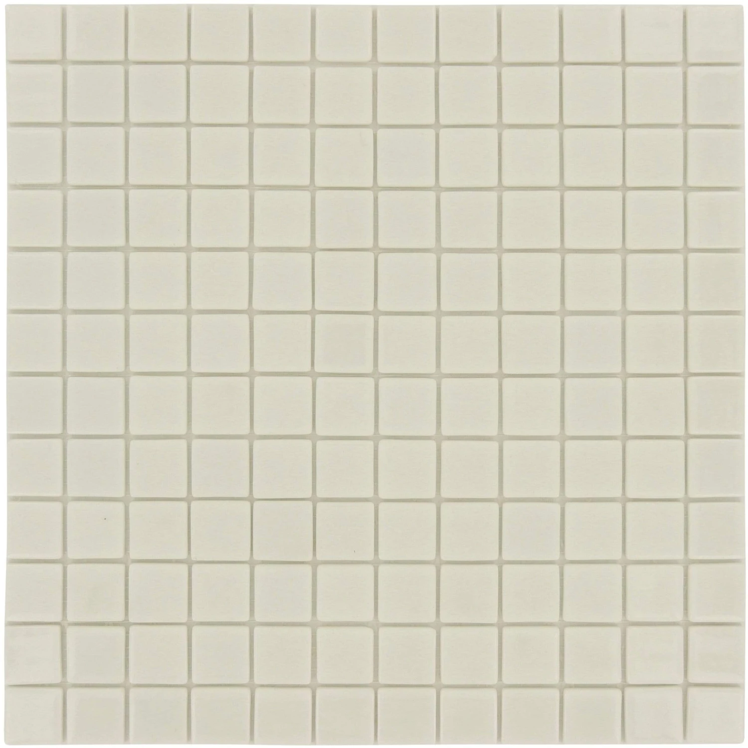 White Glossy 1x1 Glass Tile
