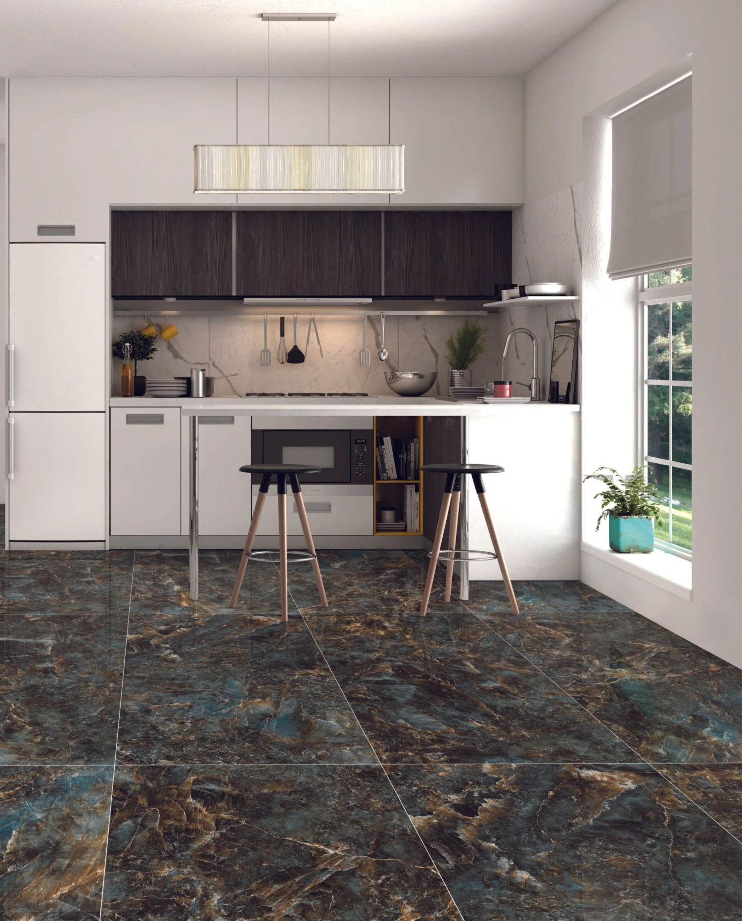 Amazonite Green 24x48 Polished Porcelain Tile - Image 2