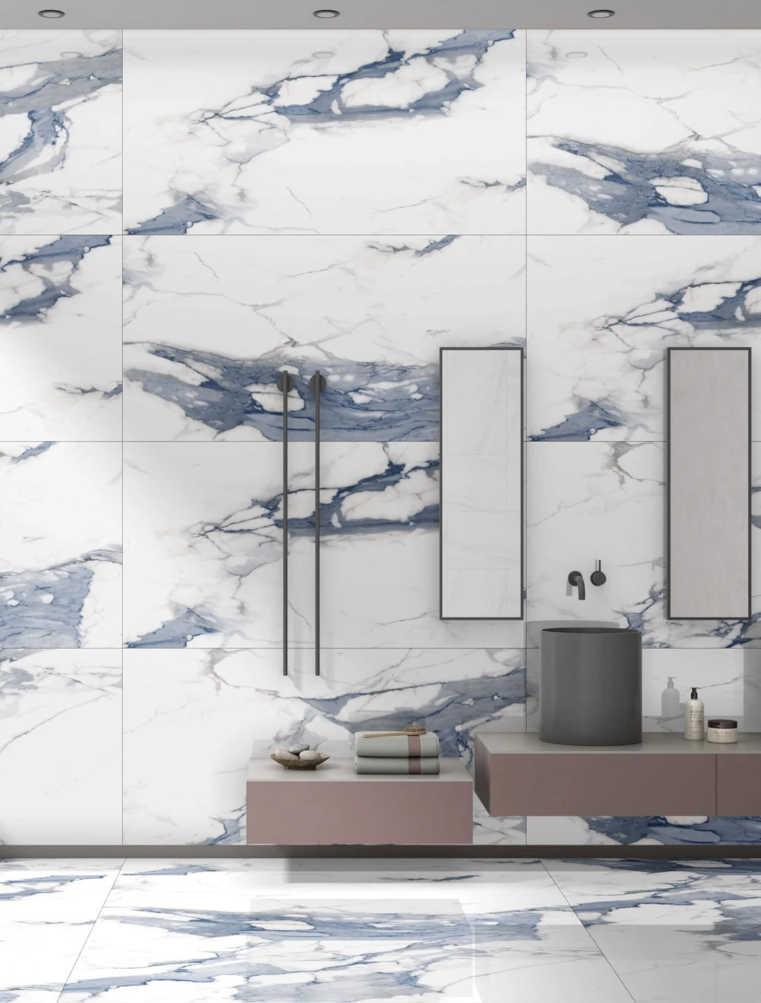 Blue Gem 12x24 Polished Porcelain Tile - Image 2