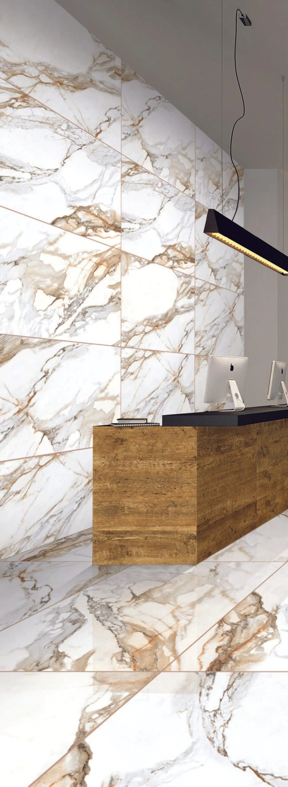 Gold Gem Brown 12x24 Polished Porcelain Tile - Image 3