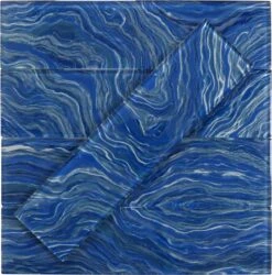 Oceanique High Tide Navy Blue 3x12 Glossy Glass Tile