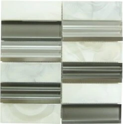 Art Studio Rifkin Classic Brown Glass And Metal Tile