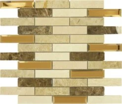 Beveled Castel Carriage House Glass And Stone Tile