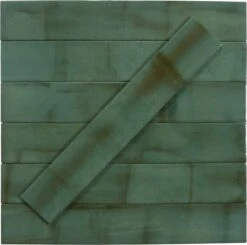 Bistro Kelly Green 2x14 Glossy Porcelain Subway Tile