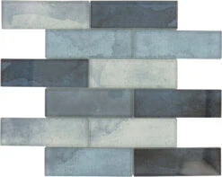 Blue Jubilee 2x6 Glossy Glass Subway Tile