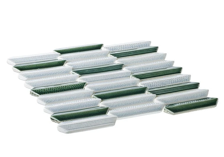 Chiseled Dreams Dalmatian 1x4 Glass Tile - Image 2