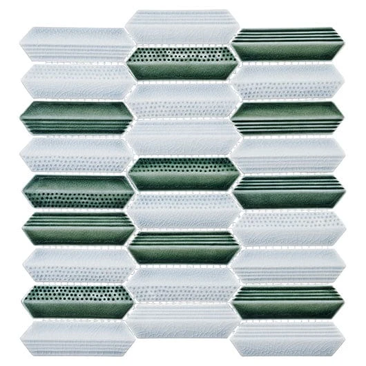 Chiseled Dreams Dalmatian 1x4 Glass Tile - Image 4