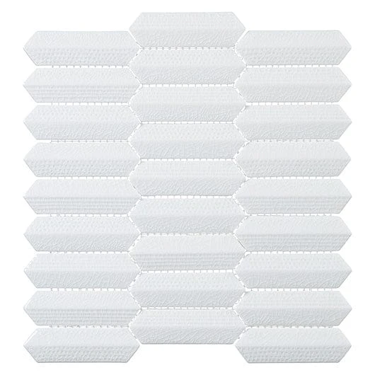 Chiseled Dreams Vella Trance White 1x4 Glass Tile - Image 4