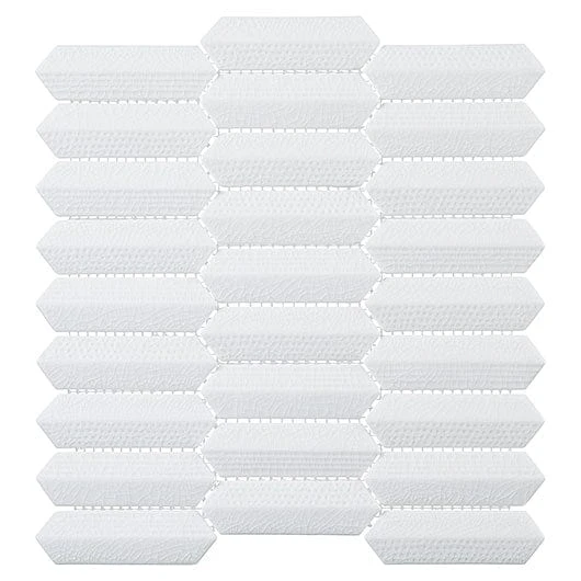 Chiseled Dreams Vella Trance White 1x4 Glass Tile - Image 5