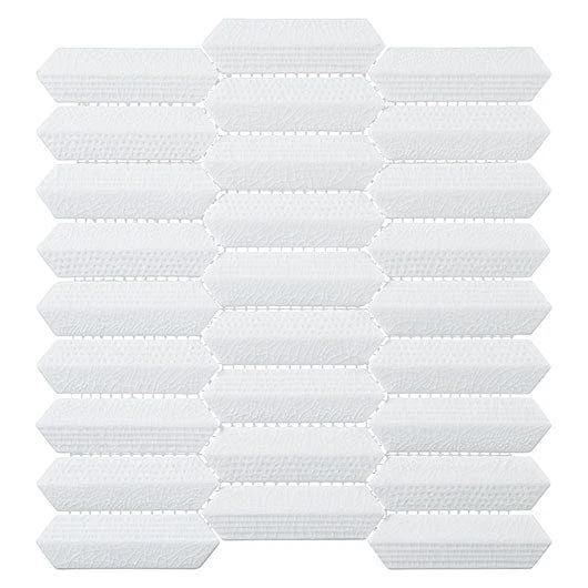 Chiseled Dreams Vella Trance White 1x4 Glass Tile - Image 6