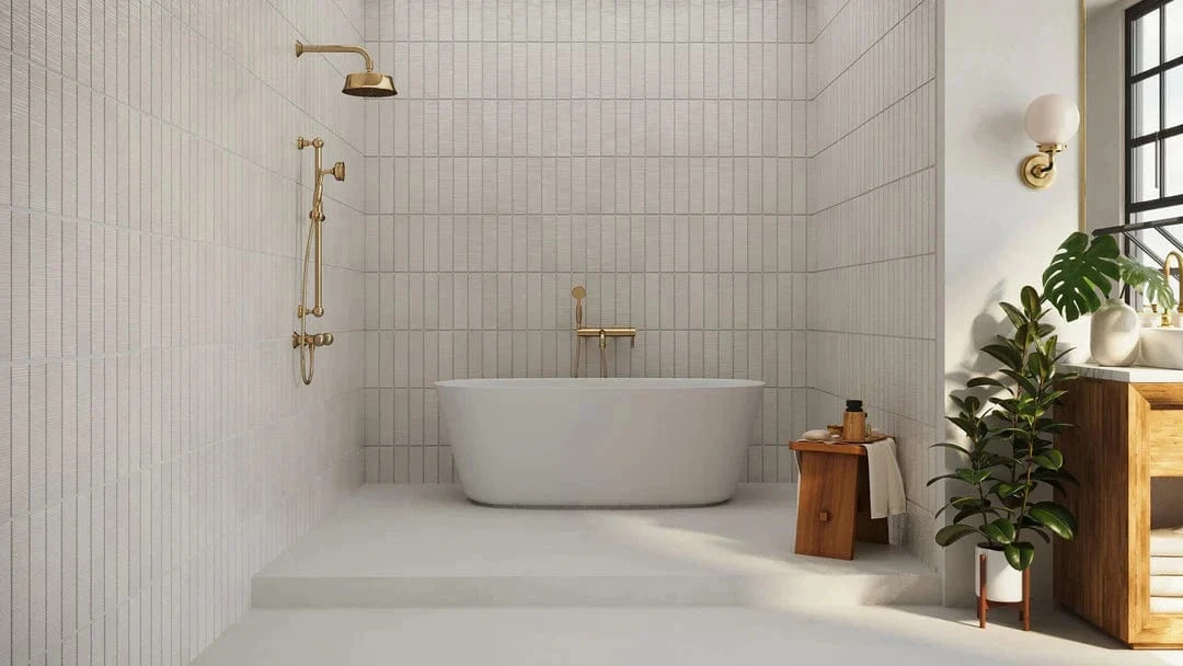 Eclipse Solaros Beige 2x10 Glossy Ceramic Tile - Image 2