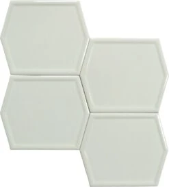 Essence Breeze Beige 5x6 Hexagon Glossy Ceramic Tile