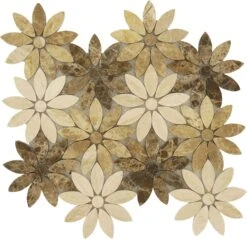 Chestnut Blossoms Polished Stone Tile