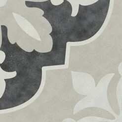 Vincenzia Royale Bella Nora Black 6x6 Matte Porcelain Tile