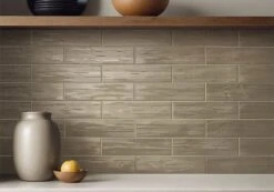 Groove Beat Brown 3x12 Glossy Porcelain Tile