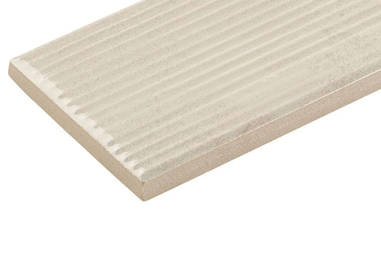 Groove Funk Beige 3x12 Glossy Porcelain Tile - Image 7