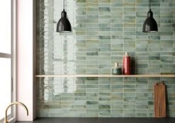 Hanoi Celadon Green 2.5x8 Glossy Ceramic Tile