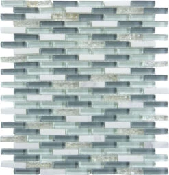 Jeweled Spa Uniform Brick Glass And Stone Tile
