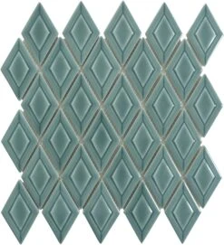 Kelpa Green Diamond 2x3 Glossy Porcelain Tile