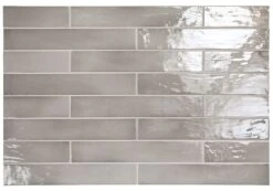 Manacor Mercury Grey 2.5x16 Glossy Ceramic Tile
