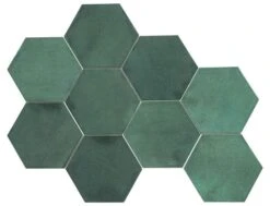 Marthas Manor Myrtle Grove Hex 4x5 Glossy Ceramic Tile