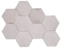 Marthas Manor Subtle Slate Hex 4x5 Glossy Ceramic Tile