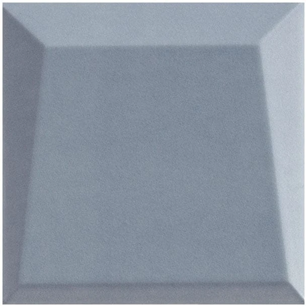 Noelle Jayden Angled 3D Blue 4x4 Matte Ceramic Tile - Image 2