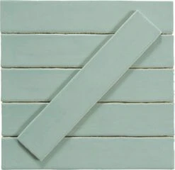 Quelline Azurous Flow Blue 2x10 Glossy Ceramic Tile