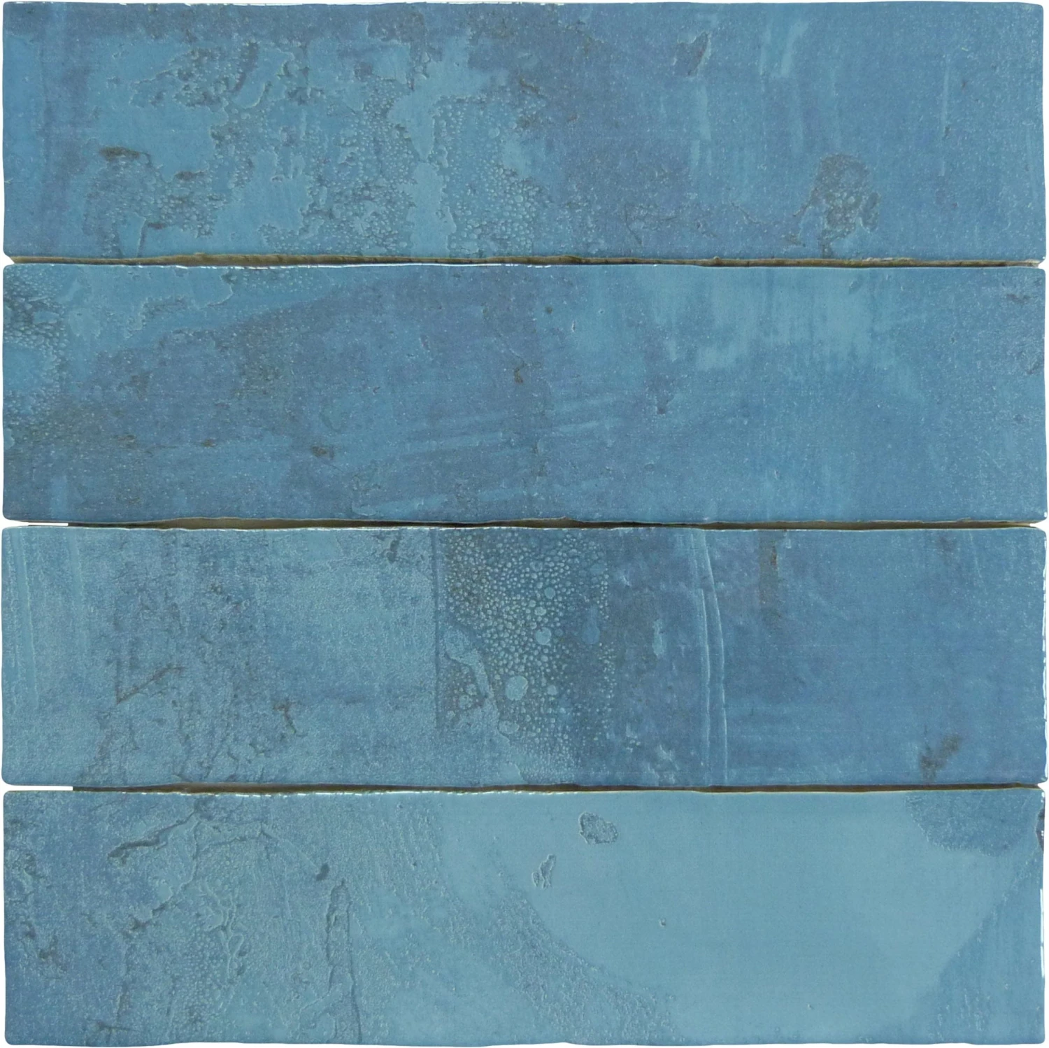 Rain Drops Ocean Mist Blue 3x12 Glossy Ceramic Tile - Image 2