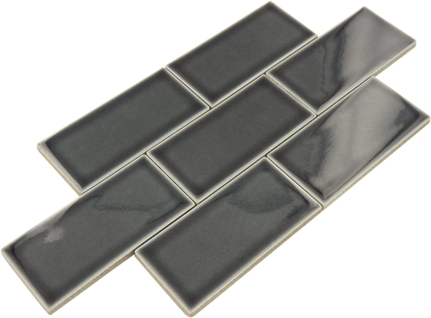 Orion Noir Decor 3x6 Glossy Porcelain Subway Tile - Image 3