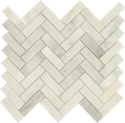 Boardwalk Herringbone Polished Stone Tile
