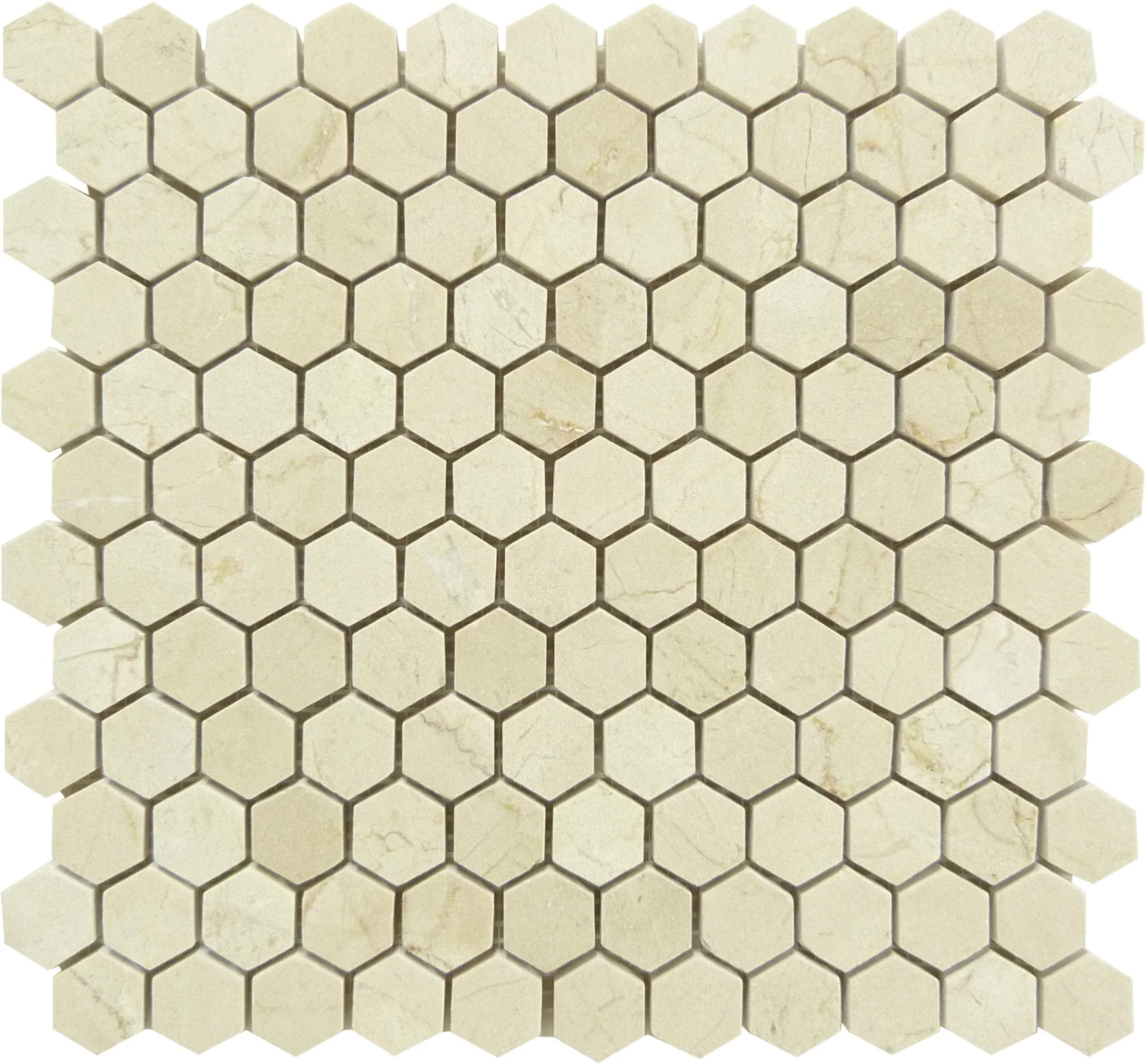 Cream Marfil Beige Hexagon Stone Polished Tile