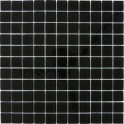 Black Forest 1x1 Glossy Glass Tile