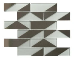 Castle Fort Pacific Pearl White Glossy Glass Subway Tile