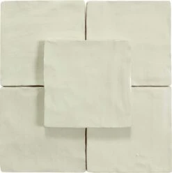 Jubilee Cream Puff 4x4 Square Shimmer Ceramic Tile