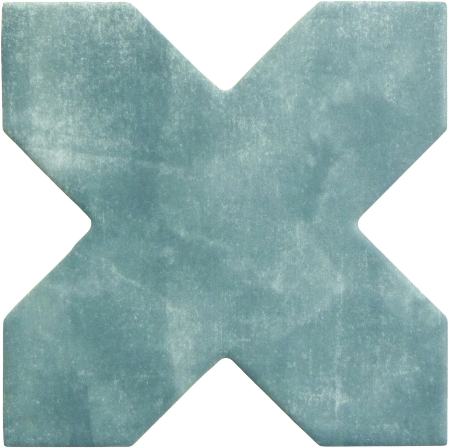 Moorish Green Cross Ceramic Matte Tile