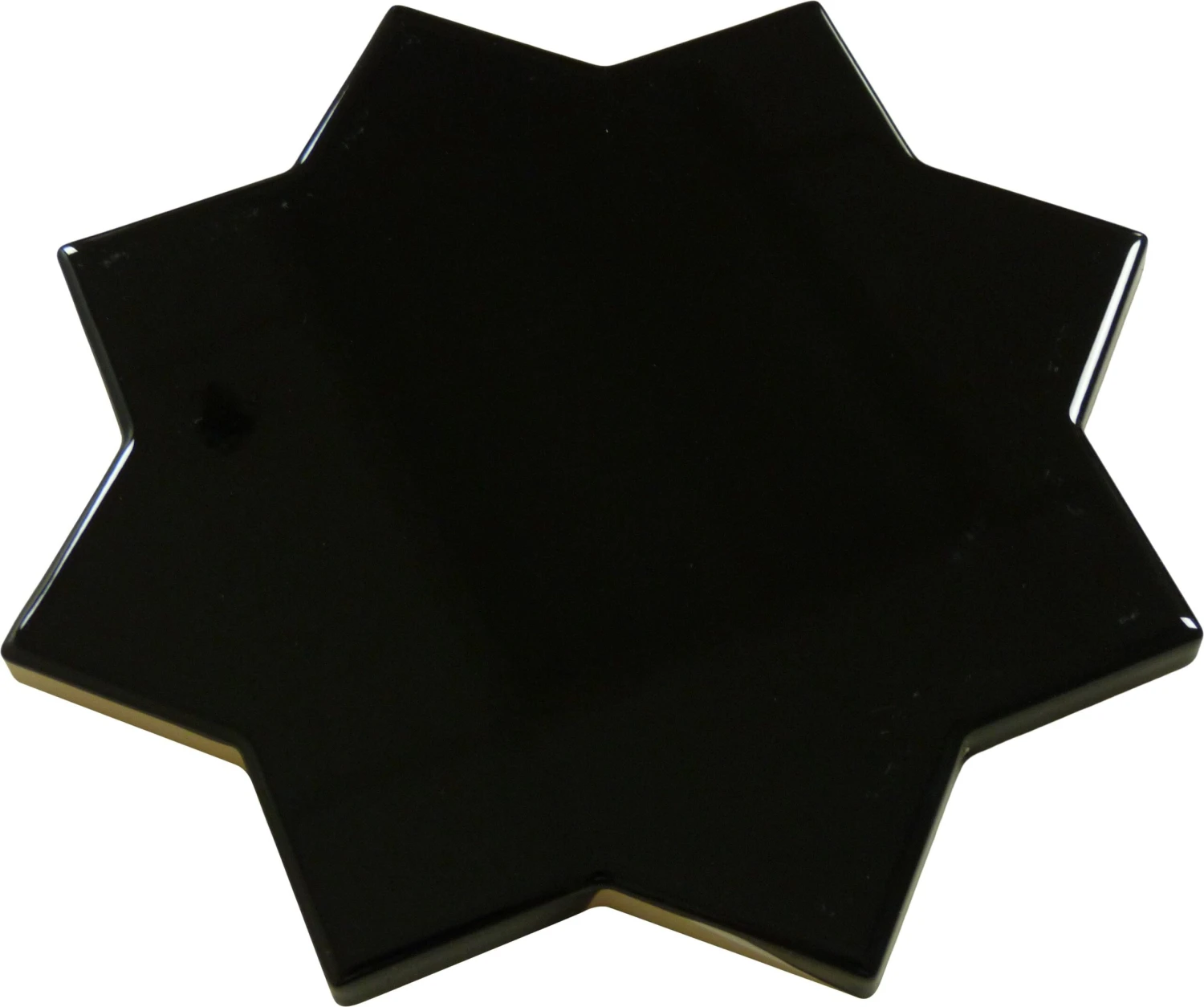 Moorish Nero Star Ceramic Glossy Tile - Image 3