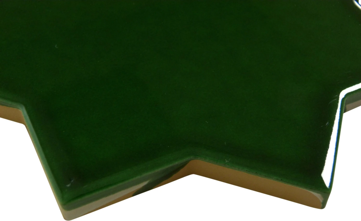 Moorish Verde Star Ceramic Glossy Tile - Image 4