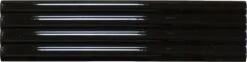 Ridge Black Deco Glossy 2x8 Ceramic Tile