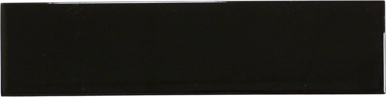 Ridge Black Glossy 2x8 Ceramic Tile
