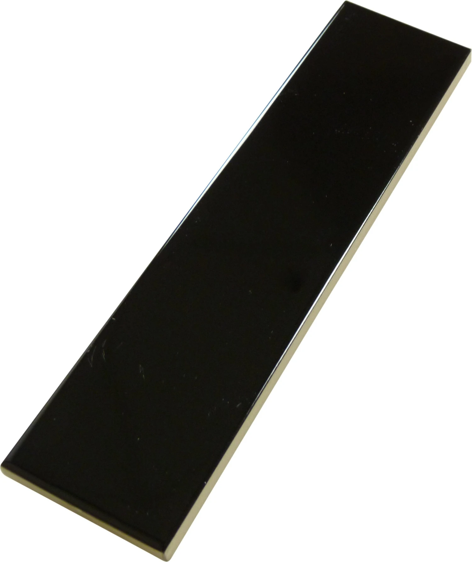 Ridge Black Glossy 2x8 Ceramic Tile - Image 2