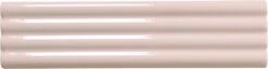 Ridge Pink Deco Glossy 2x8 Ceramic Tile