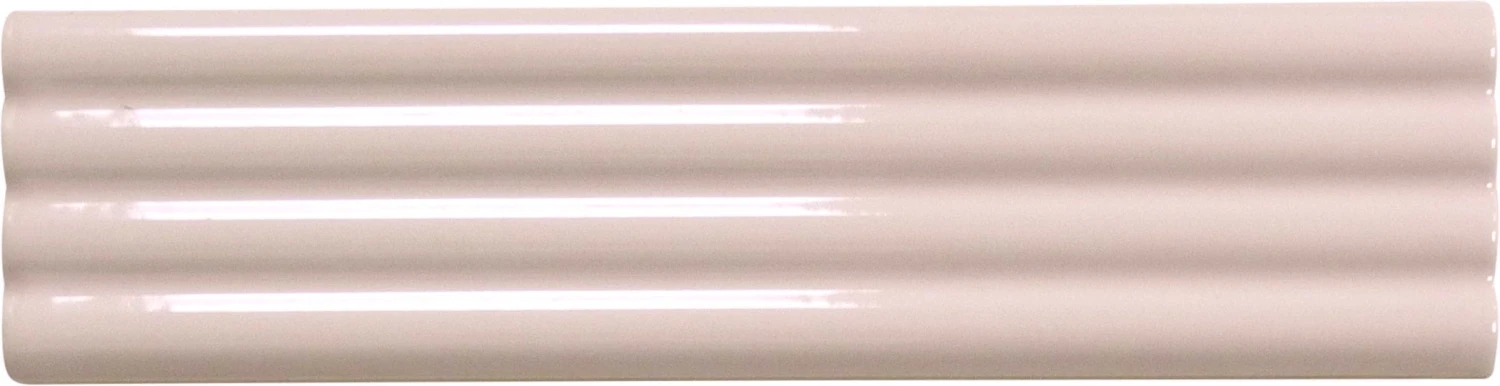 Ridge Pink Deco Glossy 2x8 Ceramic Tile
