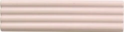 Ridge Pink Deco Matte 2x8 Ceramic Tile