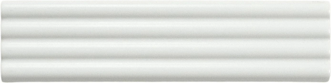 Ridge White Deco Matte 2x8 Ceramic Tile