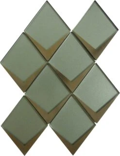 Yorkshire Misty Sage Green 4x5 Diamond Matte Glass Tile