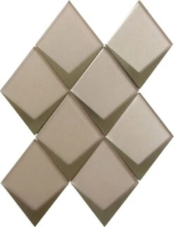 Yorkshire Rose Pink 4x5 Diamond Matte Glass Tile