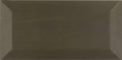 Gun Metal Beveled 3x6 Brushed Metal Subway Tile