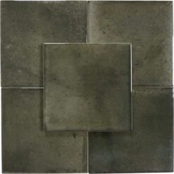 Boutique Ash Black Field 6x6 Porcelain Tile