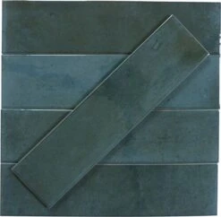 Boutique Prussian Blue Field 3x12 Porcelain Tile